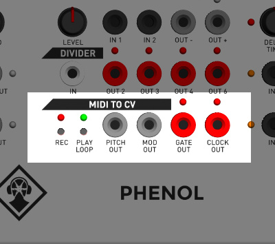 KilpatrickAudio　PHENOL　MIDI to CV Converter Mini Sequencer